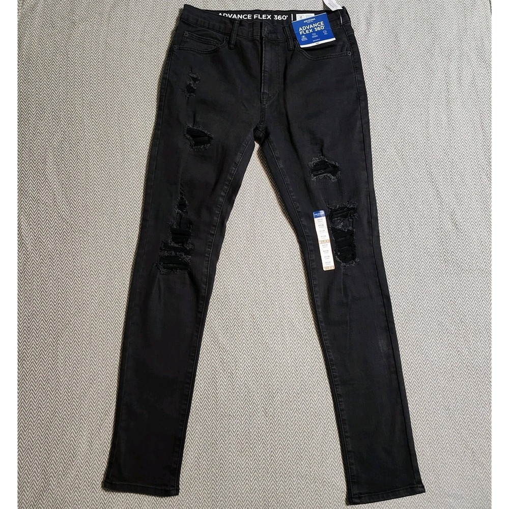Arizona Jean Co Size 31X32 Men's Black Skinny Advance Flex 360 Jeans NWT